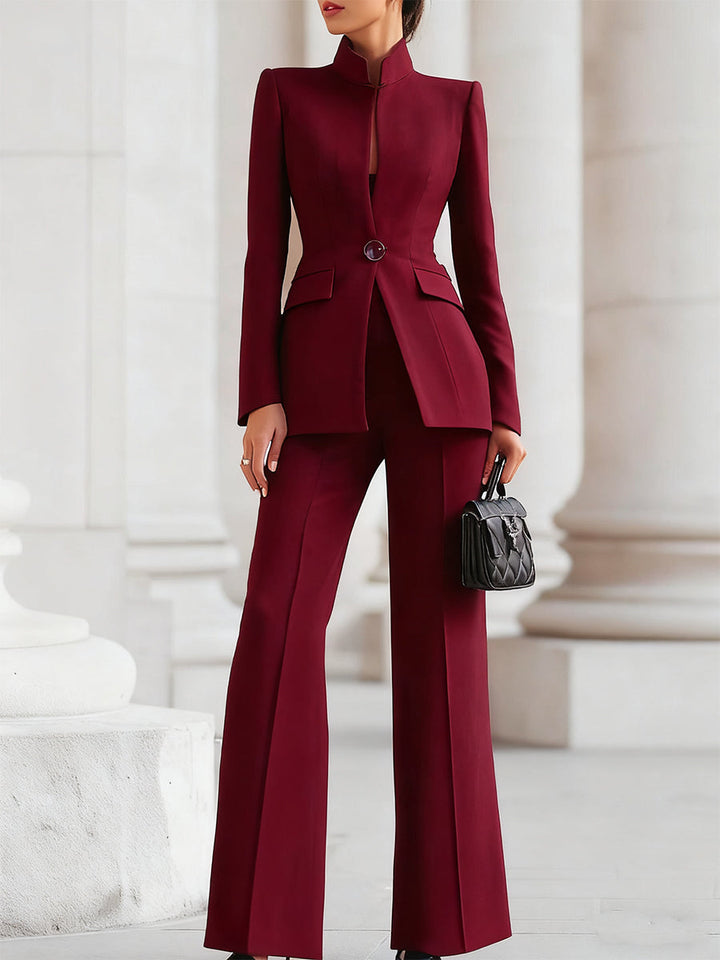 ADRIELLE | ELEGANT BLAZER &amp; TROUSER SUIT SET