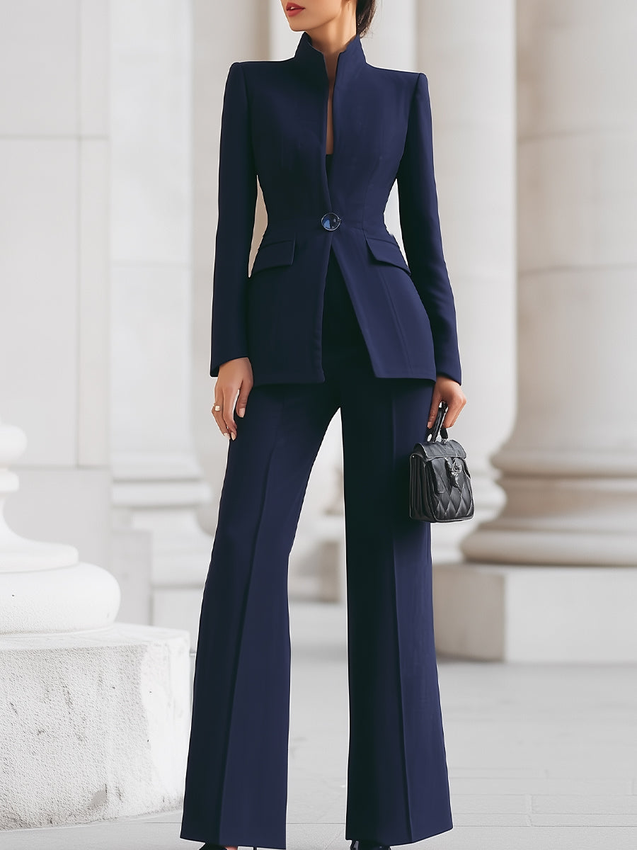 ADRIELLE | ELEGANT BLAZER &amp; TROUSER SUIT SET