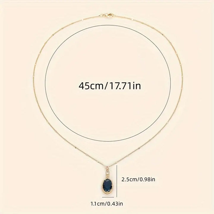 Sophisticated Moonlit Gold Necklace
