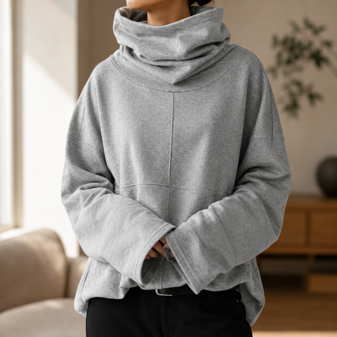 Uzeline | Cowl-Neck Jumper