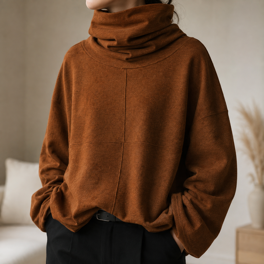 Uzeline | Cowl-Neck Jumper