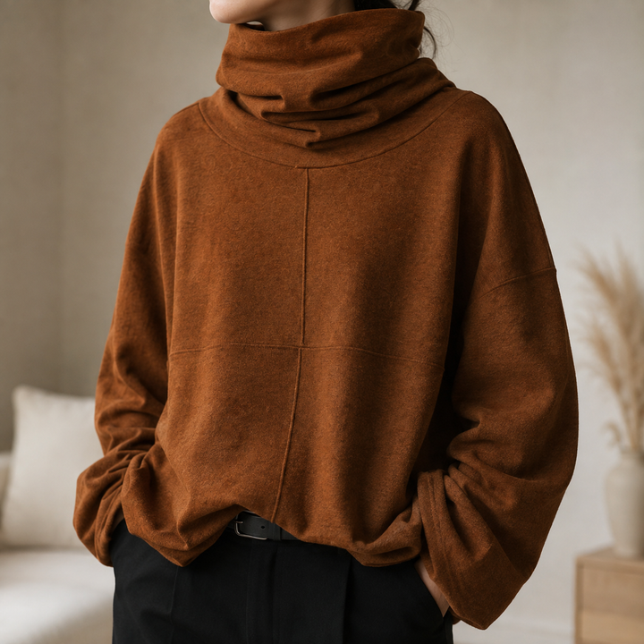Uzeline | Cowl-Neck Jumper