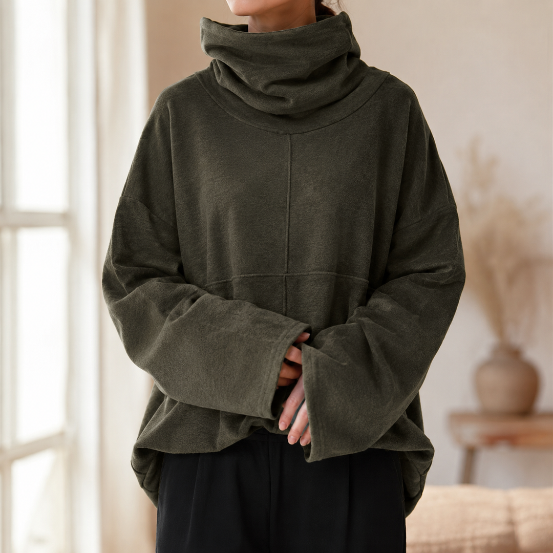 Uzeline | Cowl-Neck Jumper