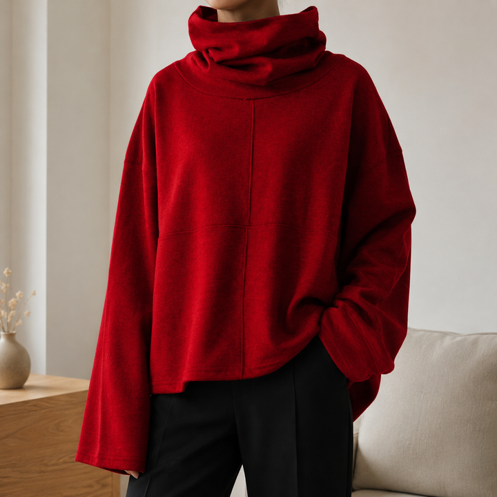 Uzeline | Cowl-Neck Jumper