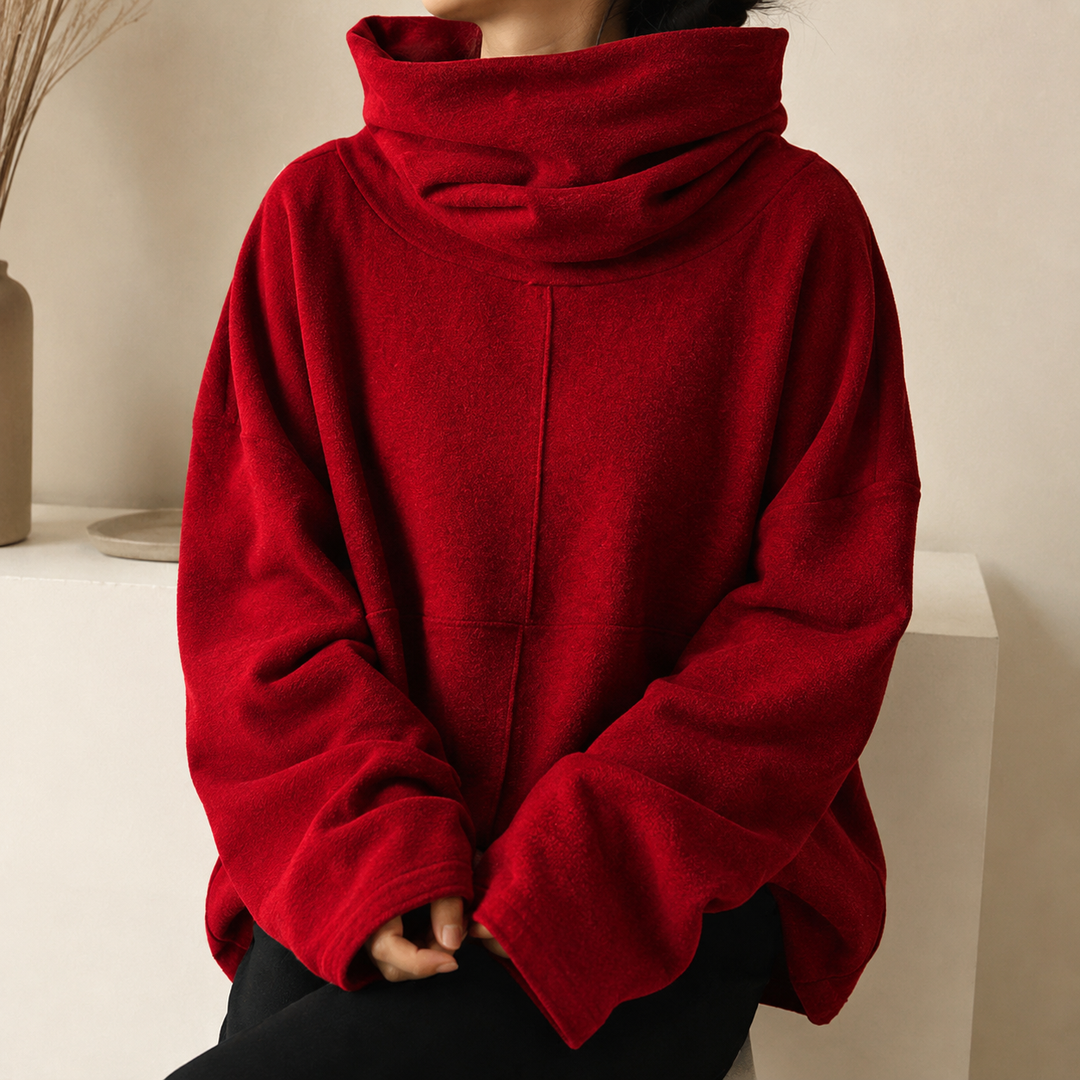 Uzeline | Cowl-Neck Jumper