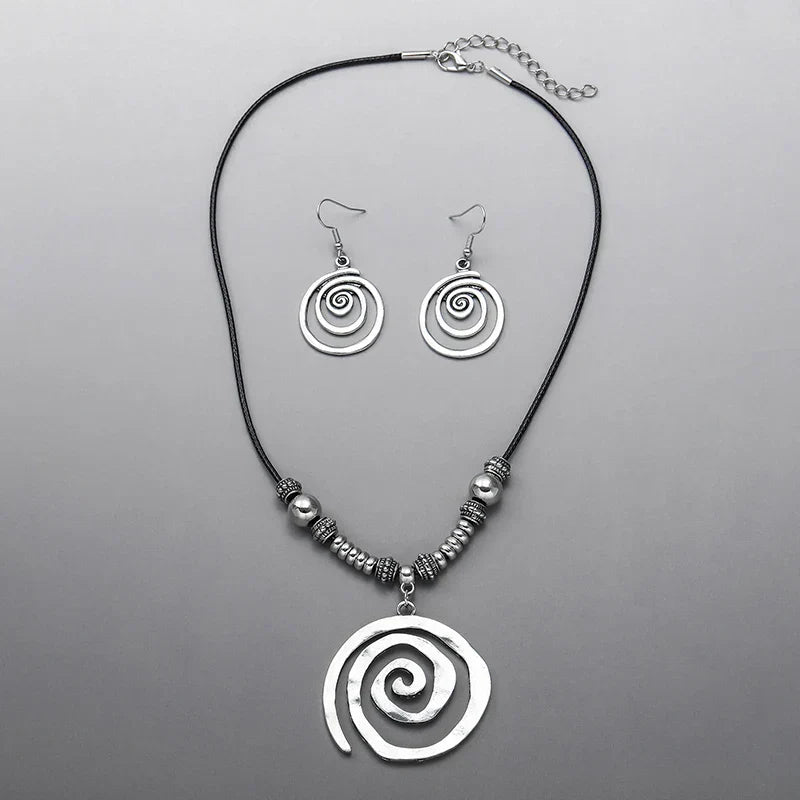 Spiral Vintage Jewelry Set