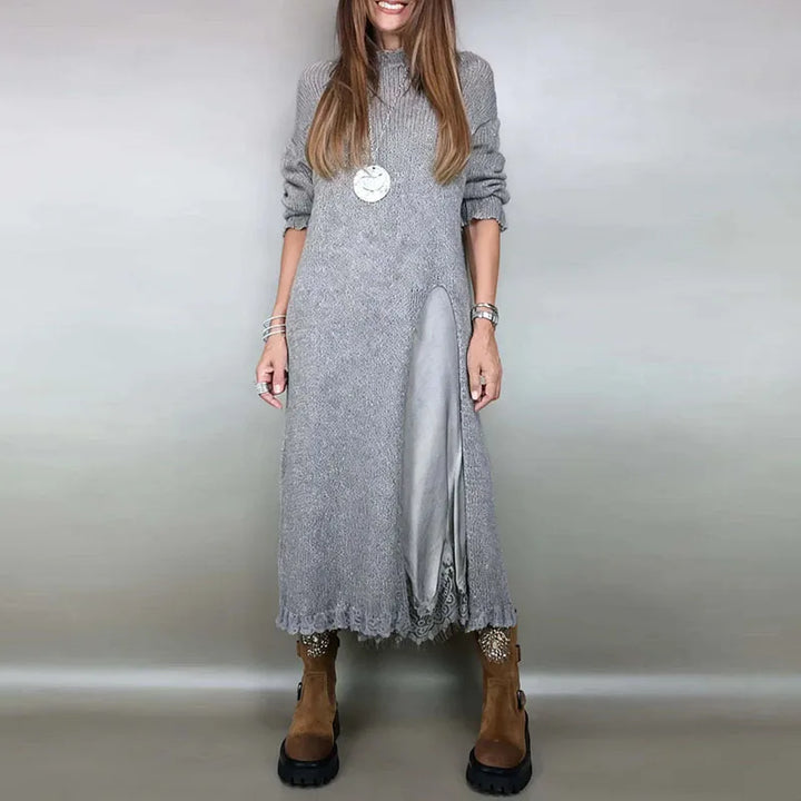 EVALINA | ELEGANT KNIT &amp; LACE TWO-PIECE SET
