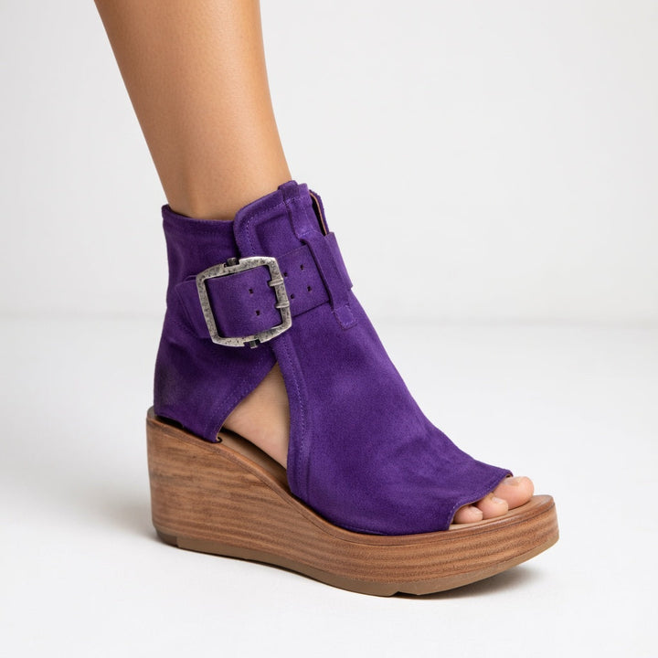 Orélisse™ - Modern-style open-toe wedge ankle boots