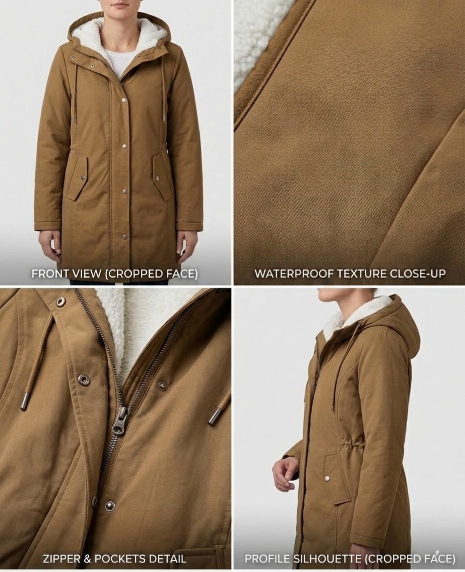 Cordelia™ | Cosy Hooded Weatherproof Coat